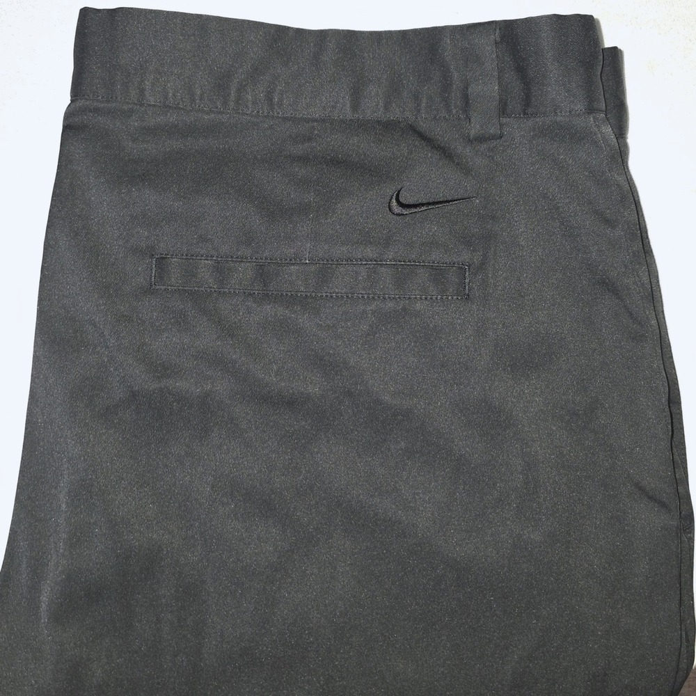 Nike Golf Tour Performance Dri-FIT Pants Mens Black Flat Front Trousers 38X34